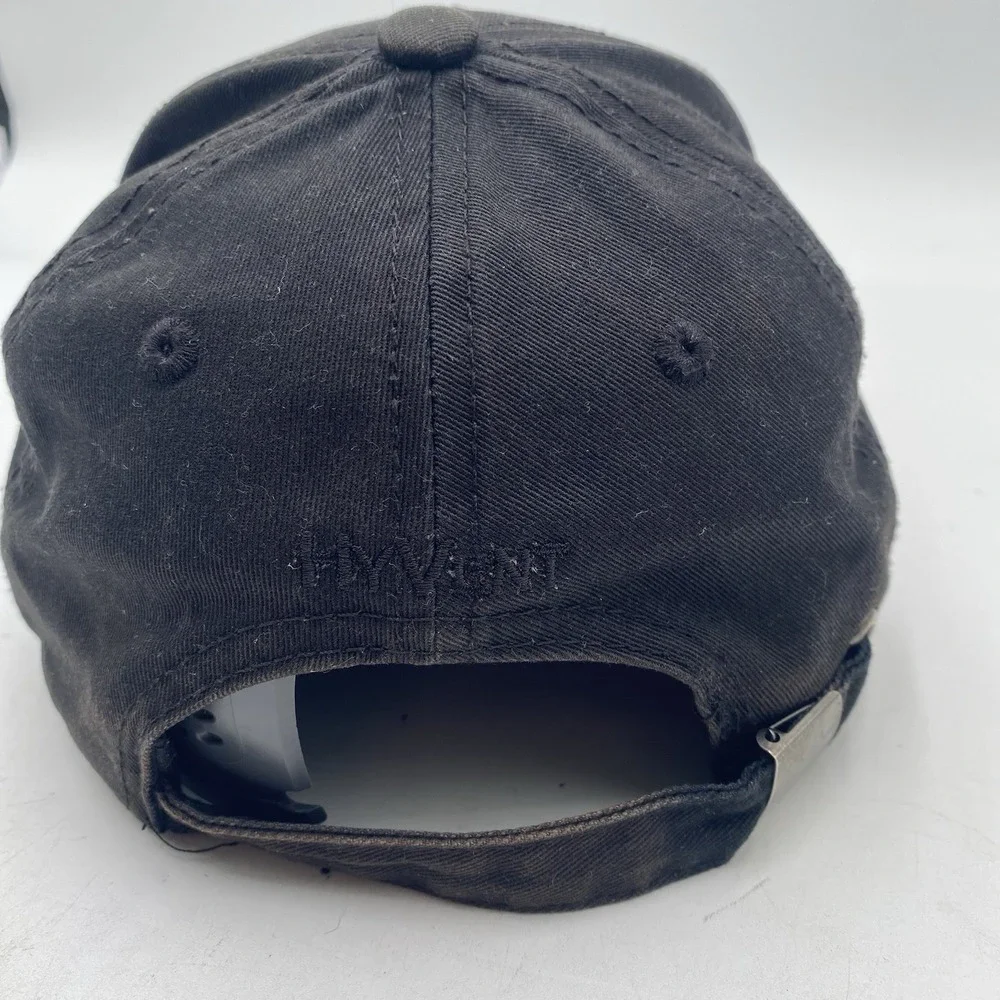 The North Face Hat Blackout Strapback Adjustable‎ Black Cleaned VGC All Black